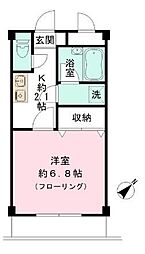 F-City東葛西 1Kの間取図画像