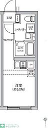 ベルシードステアー亀戸 ワンルームの間取図画像