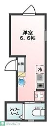 Glanz大島EAST ワンルームの間取図画像