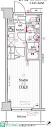 ガーラ行徳グランドステージ 1Kの間取図画像