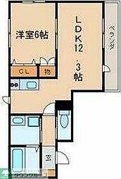 LIBERTY 1LDKの間取図画像
