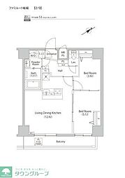 ファミルート船堀 2LDKの間取図画像