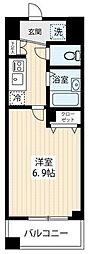 ARTESSIMOFONTE 1Kの間取図画像