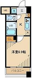 ARTESSIMOFONTE 1Kの間取図画像