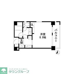 グラディート両国 1Kの間取図画像