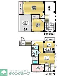 ディアコートエム 2SLDKの間取図画像