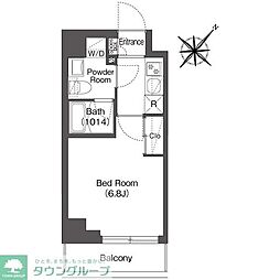 BPRレジデンス南行徳 1Kの間取図画像
