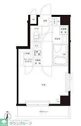 ルーブル木場 1Kの間取図画像