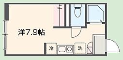 メルディア葛西 ワンルームの間取図画像