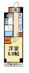 BPRレジデンス本八幡 1Kの間取図画像