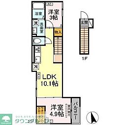セレスティア堀切 2LDKの間取図画像