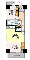 第2エコーピア 2LDKの間取図画像