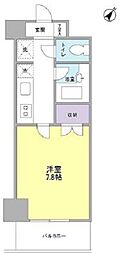 サンフラワー6 1Kの間取図画像