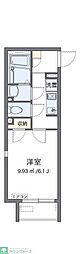 レオネクストリバーパーク 1Kの間取図画像