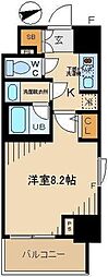 ロイズスクエア東陽町 1Kの間取図画像