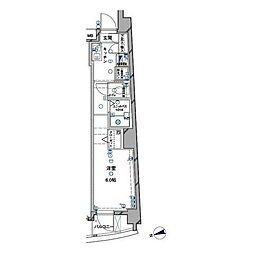 SIN・City東陽町 1Kの間取図画像