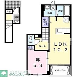 アンダンテ 1LDKの間取図画像