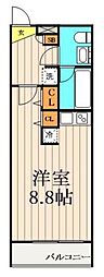 リブリ・スカイ3 ワンルームの間取図画像