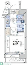 コンシェリア豊洲MASTER'SVILLA 1Kの間取図画像