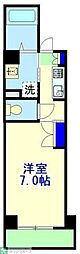 ステーションタワー浦安 1Kの間取図画像