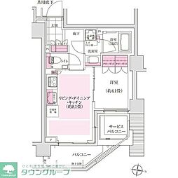 ディームス東陽町 1LDKの間取図画像