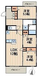 へーベルメゾン西葛西W 3LDKの間取図画像