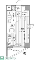 ピュアラ 1Kの間取図画像