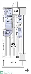 エスティメゾン大島 ワンルームの間取図画像