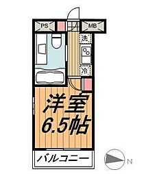 LIVCITYOJIMA-EAST 1Kの間取図画像