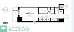 ラティエラ大島 1Kの間取図画像