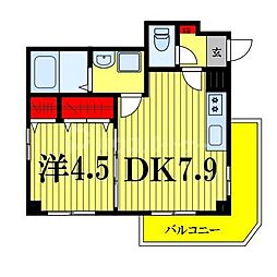 間取図画像 1DK