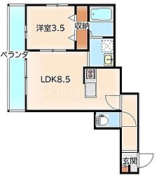 間取図画像 1LDK