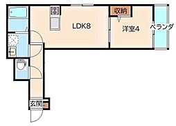 間取図画像 1LDK