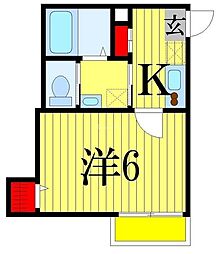 Classy津田沼2 1Kの間取図画像