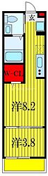 セレソ新検見川 2Kの間取図画像