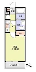 レッツ・ユーノス 1Kの間取図画像