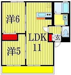 チェリーハイム 2LDKの間取図画像