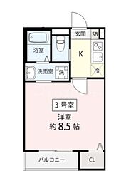 Nexus I 1Kの間取図画像