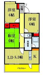 ラ・フォレ23 2LDKの間取図画像