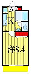 ベイグランデ 1Kの間取図画像