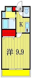 金太郎ヒルズ18'★ 1Kの間取図画像