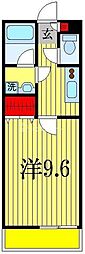 リブリ・検見川 1Kの間取図画像