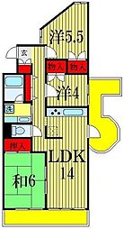 シャトルグランディ 3LDKの間取図画像