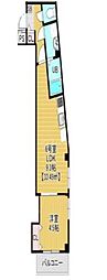Charmant Maison 1LDKの間取図画像