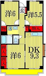 ソイ・コート・幕張 3DKの間取図画像