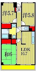 グランシャリオ 3LDKの間取図画像
