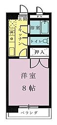 フォルム宮崎駅前 1Kの間取図画像