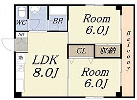 ドミトリーツタヤ  ｜ 大阪府大阪市港区弁天6丁目（賃貸マンション2LDK・3階・44.80㎡） その2