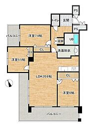 アパガーデンハイツ高岡 3LDKの間取図画像