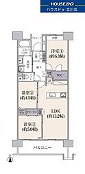 府中グリーンハイツ2号棟 3LDKの間取図画像